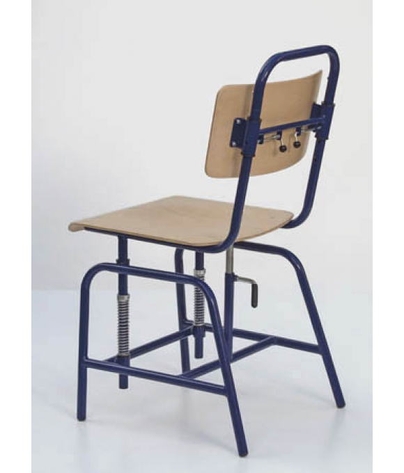 Vertically adjustable school chair EVA